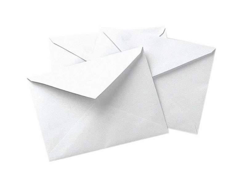 beyaz mektup zarfı görmek