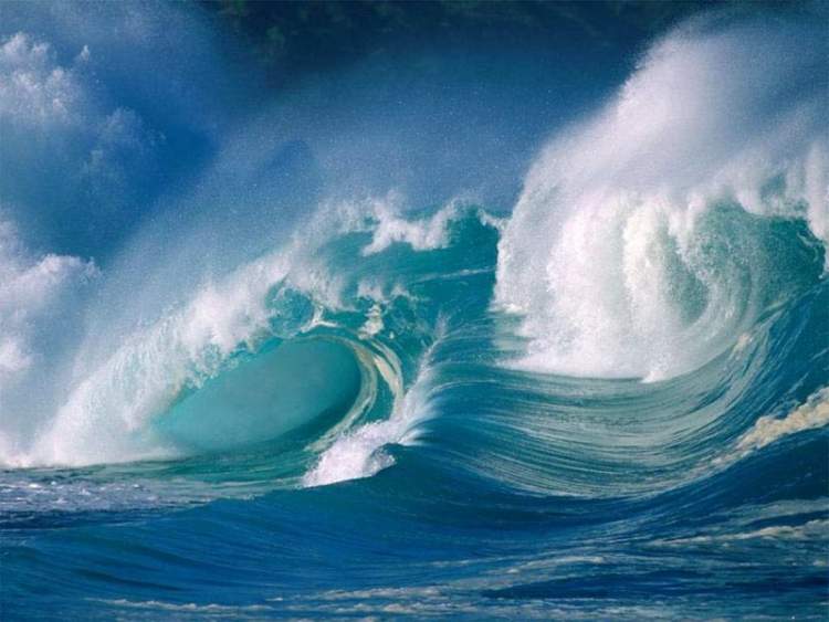 denizde dev dalgalar görmek