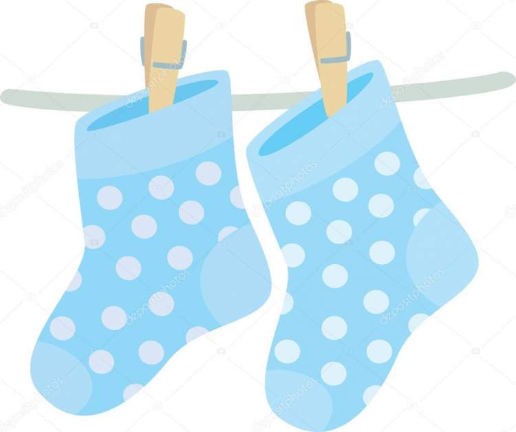 mavi bebek çorabı görmek