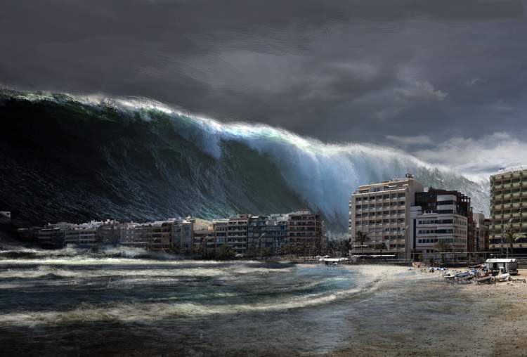 tsunami dalga görmek