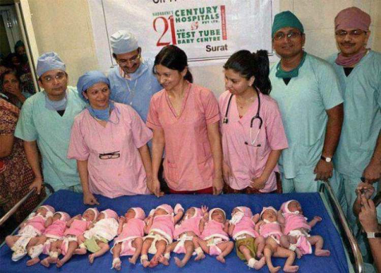 7 tane bebek doğurmak