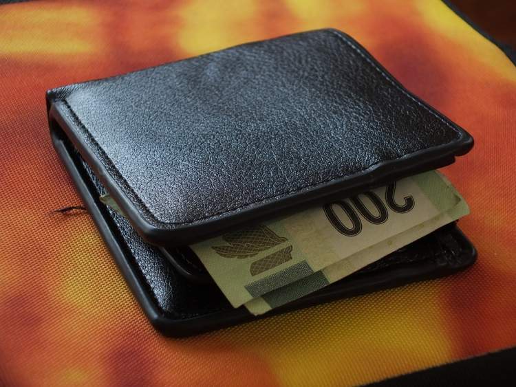 cüzdan içinde kağıt para görmek