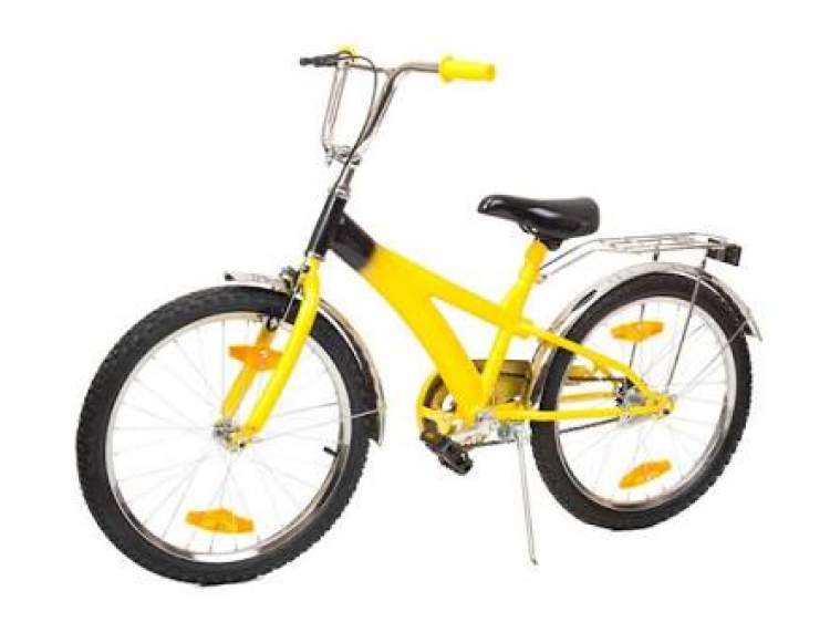sarı renk bisiklet görmek